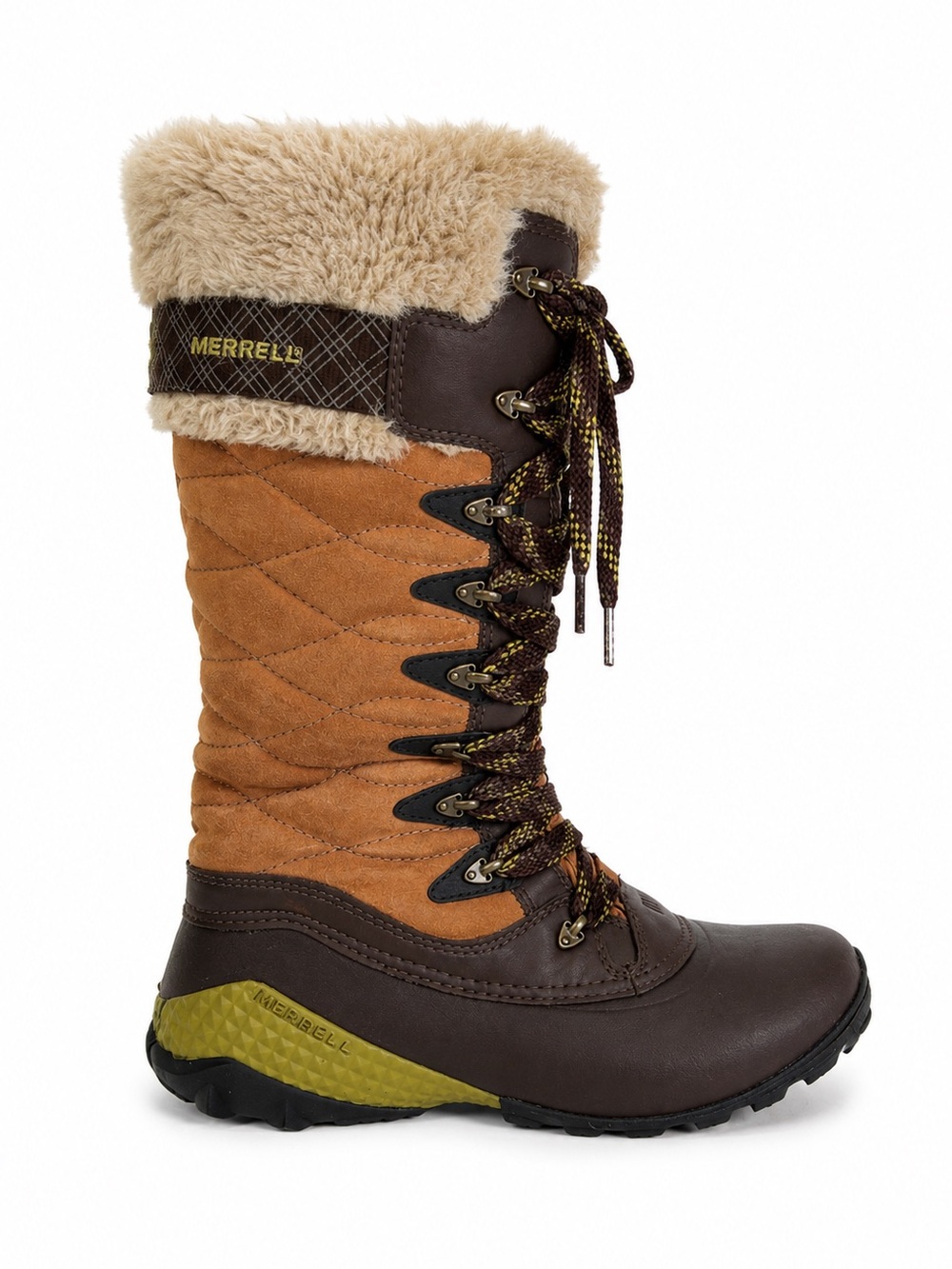 Merrell Winterbelle Peak Waterproof Insulated Snow Boots Brown Size 8.5